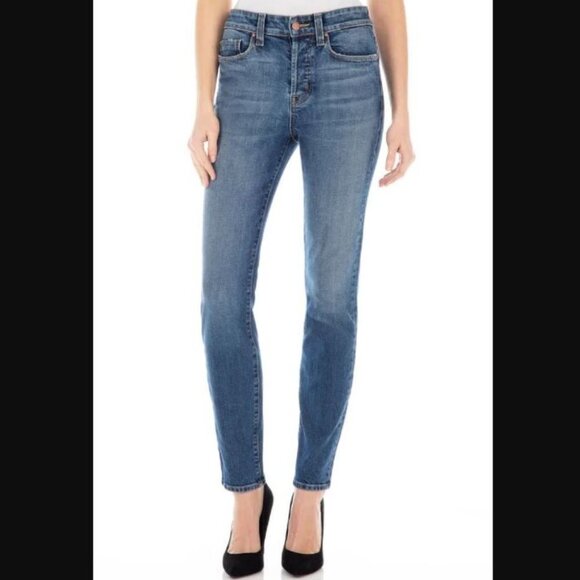 Fidelity Denim Pixie Ultra High Button Fly Jeans Canyon Vintage Blue Size 28 - Picture 4 of 10